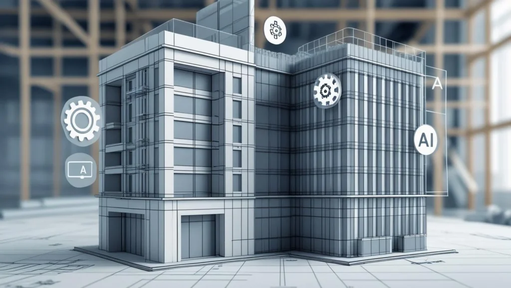 Smart construction wireframe model