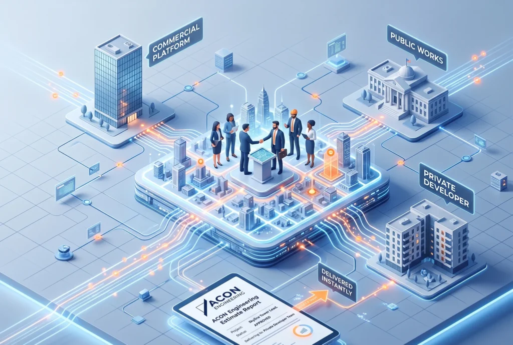Where to find construction projects for bidding including commercial platforms public works private developers and contractor networking